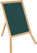 TABLEAU D'ÉCRITURE À CADRE EN BOIS ÉCONOMIQUE AVEC SUPPORT 35X45 PANDA 331