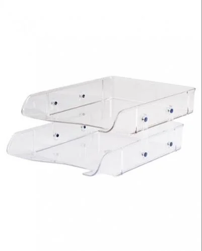 Corbeille A Courrier 602 Transparent Superposable / 2etage