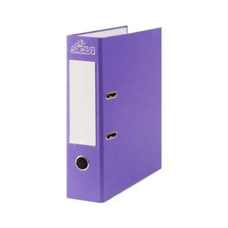 Classeur A Levier Sp En Simili Mauve Ft:32x28 Dos:8cm Sicla