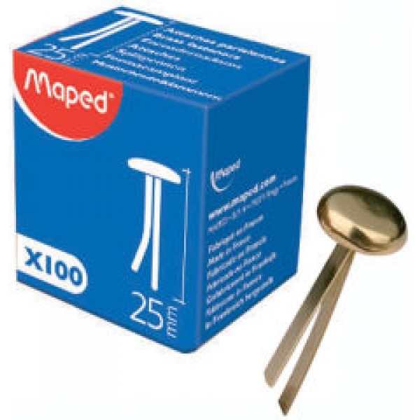 BOITE ATTACHE PARISIENNE 25 MM MAPED  DE 100 REF 033010