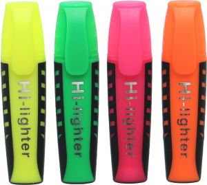 FLUORESCENT HIGHTER (POCHETTE DE 4PCS)