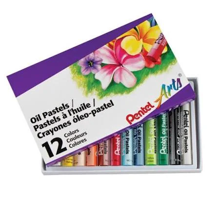Pastel A L'huile Set Of 12col Pentel