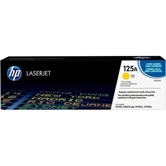 Toner HP Cb542a Yellow Laserjet Cp1215/Cp1515/Cp1518 Origine