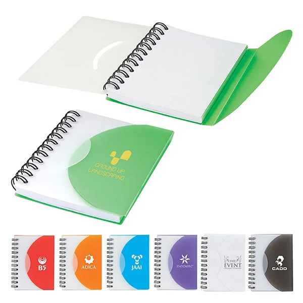 Note Book Spiral A6 Safir Pro Raye Avec Bouton+ Stylo
