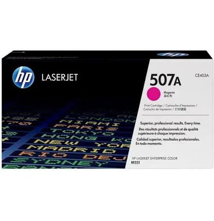 Toner HP Ce403a Ad Laserjet Enterprise 500 Color M551 Magenta (507a)