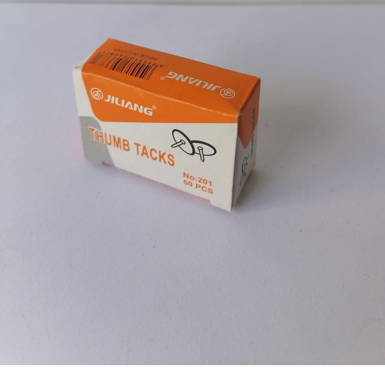 BOITE PUNAISE CHROMEE BTE DE 50PCS 0154-3