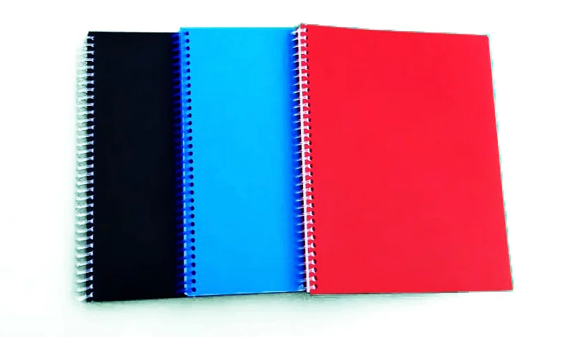 Cahier 240p Spiral En Polypro Pastel A4 5x5 60g Bleu Marine 47929