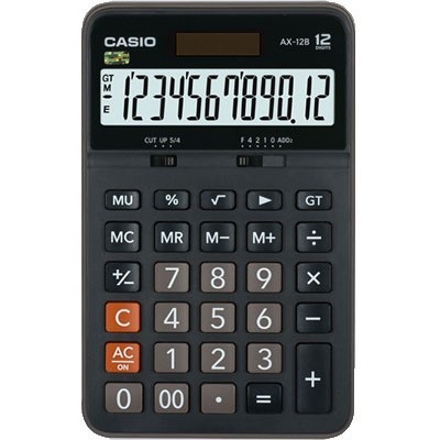 CALCULATRICE CASIO AX-12B-W-DC