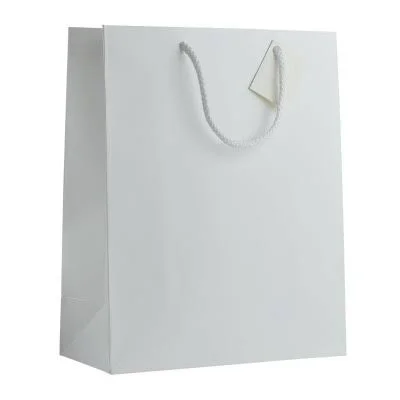 Sac Cadeau En Carton Blanc 25x30cm