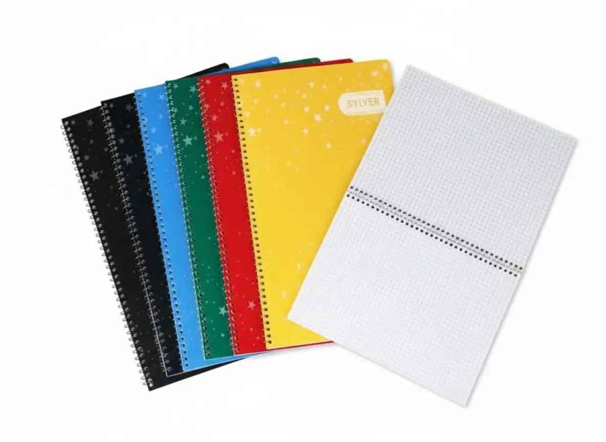 Cahier 120 P En Polypro Spirale A4 5x5 60g Réf. 7061 Sylver