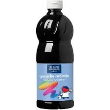 Gouache Acrylique Brillant 500ml Le Franc Et Bourgeois Noir