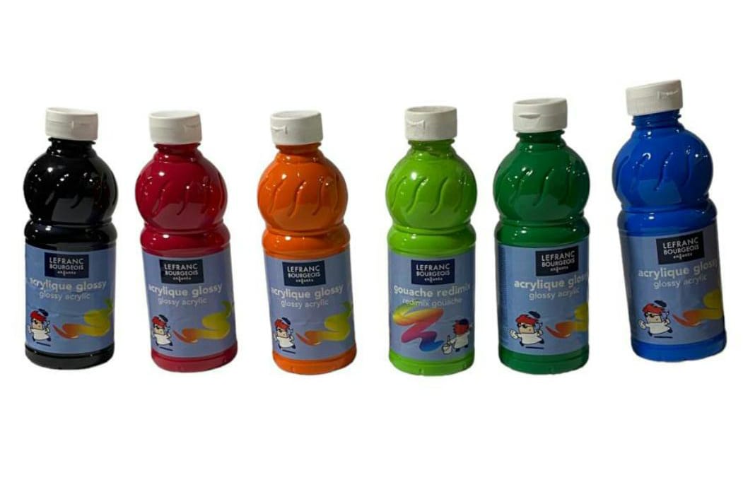 GOUACHE ACRYLIQUE BRILLANT 500ML LE FRANC ET BOURGEOIS BLANC