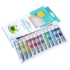 Gouache (12) Keep Smiling Pour Verre+ Pinceau Hs-7112gl