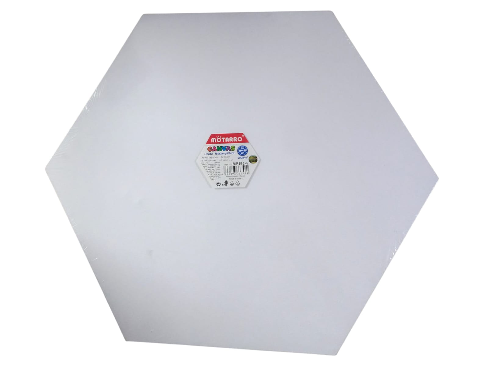 CHASSIS TOILE HEXAGONALE 40X40CM K.SMILING