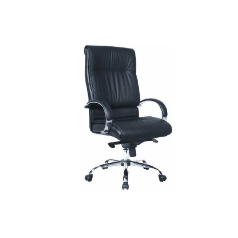 FAUTEUIL ROULANT  FAUTEUIL PRÉSIDENT ROULANT EN SIMILI  AVEC ACCOUDOIRS COL : NOIR