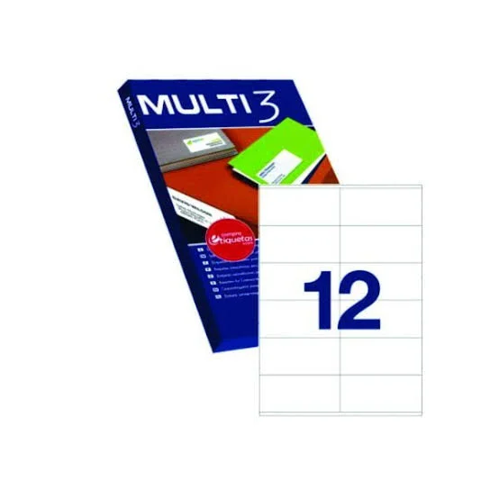 Etiquette Laser Adhesive 38x21.2mm Multi3 4716 (pq De 100f)