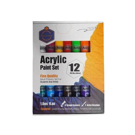 Bloc Dessin Keep Smiling A5 Acrylic Colour Pour Peinture 12f/ 300gr