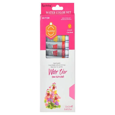 Gouache (12) Kepp Smiling Water Color+ Pinceau Hs-7112w