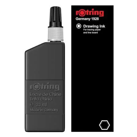 Encre Chine Rotring 23 Ml Noir R591017/So194660
