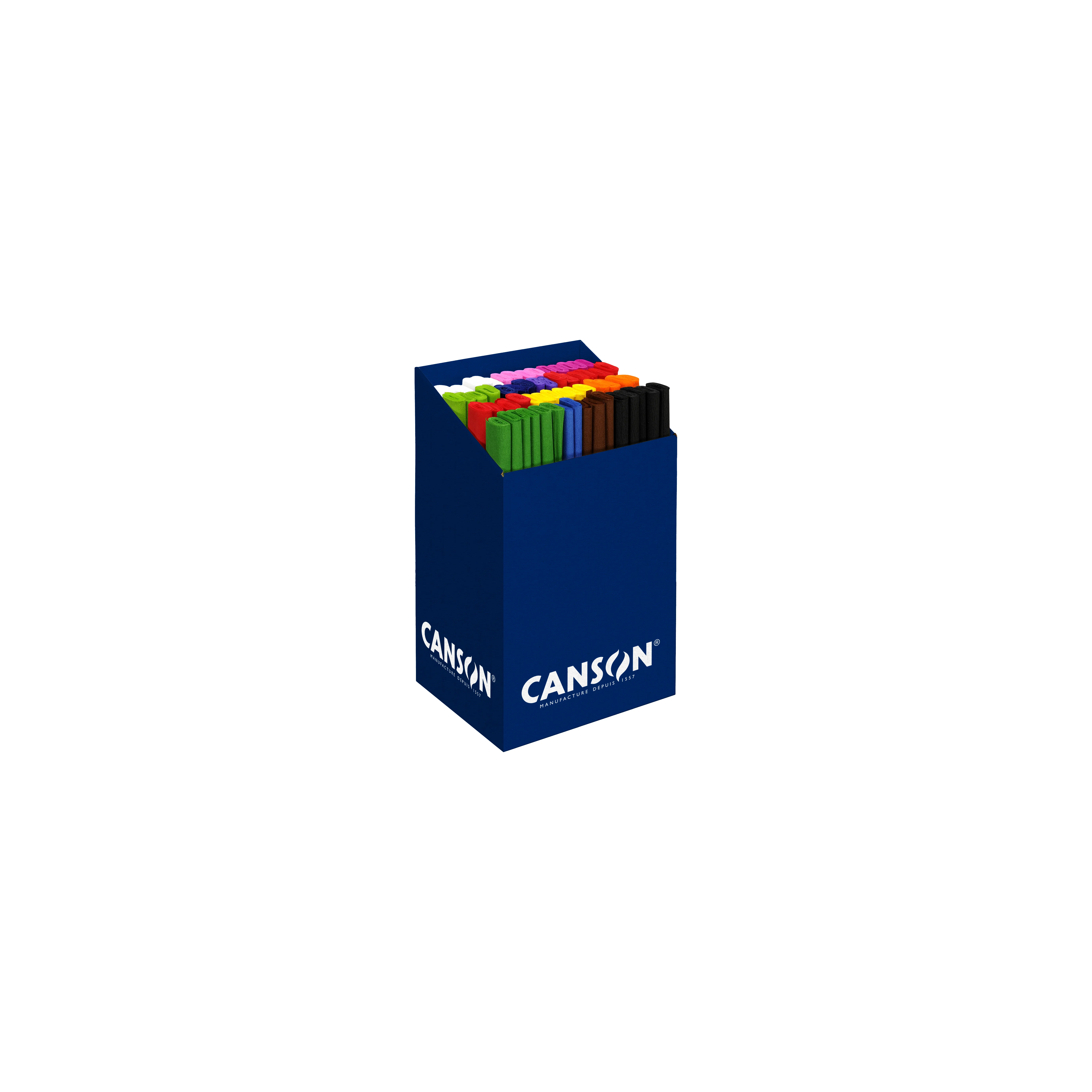 Cs72 Rouleaux Crepon Canson® 50x250 32g 60% Crepon 11 Couleurs Vives 400110412