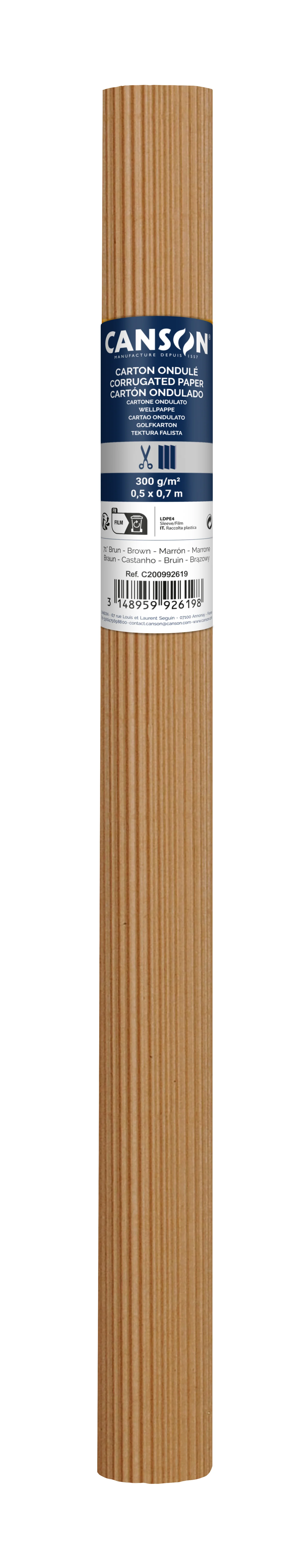 Cs117 Rouleaux Carton Ondule 50x70 Cm Marron N°71 200992619